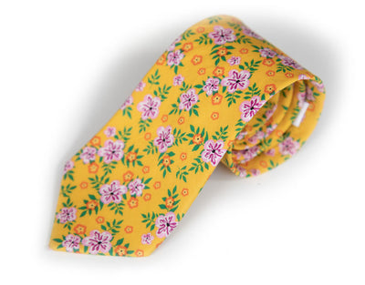 #207 Floral Print Tie